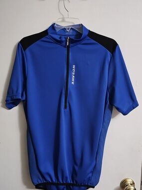 Wosawе Women’s Blue Short-Sleeve Cycling Top
